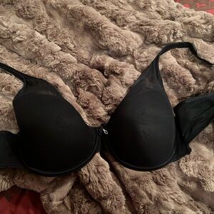 Curvy couture 38D black bra NWOT